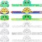 24 Pcs Color Your Own Dinosaur Crown for Kids Dino Coloring Paper Crown for Birthday Party Hats Dinosaur Theme Family Events Party Theme Events Sunday School Activities